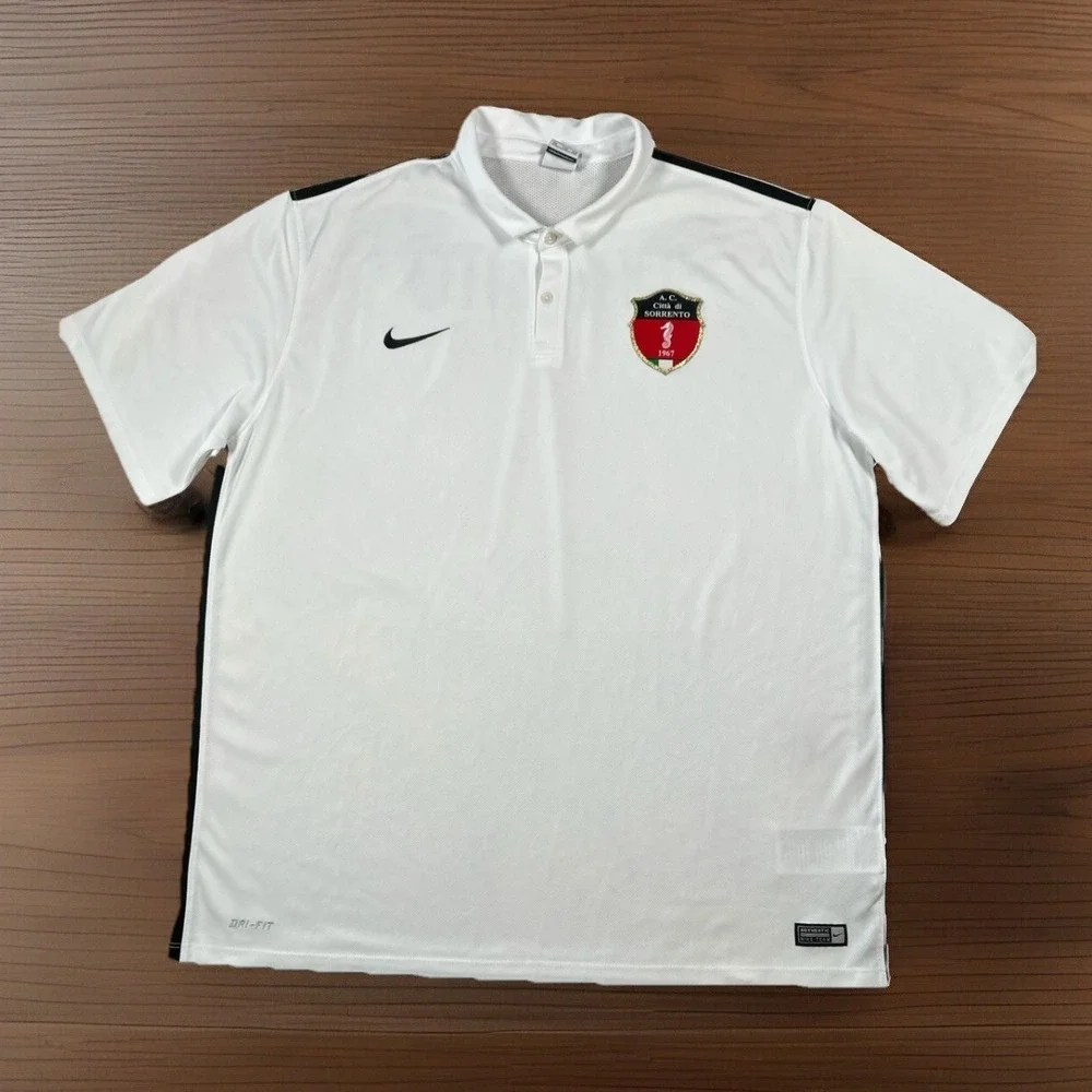 AC Citta di Sorrento '67 Nike DriFit Polo Shirt Men XXL Italian‎ Football Soccer